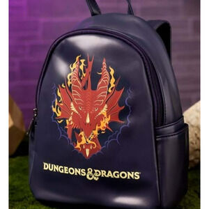 Dungeons & Dragons Mini Backpack Dragon Face Purple NWT New